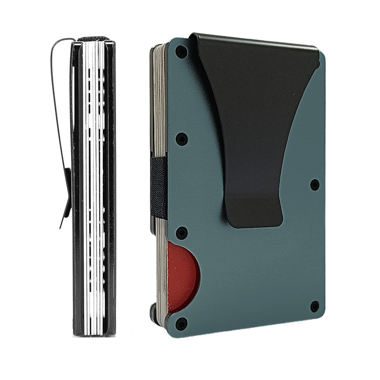 RFID Protection Ultra Slim Metal Wallet Minimalist Wallet For men Front Pocket Credit Card Holder RFID Blocking Metal Wallets