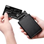 Pop up metal wallet minimalist wallet for men